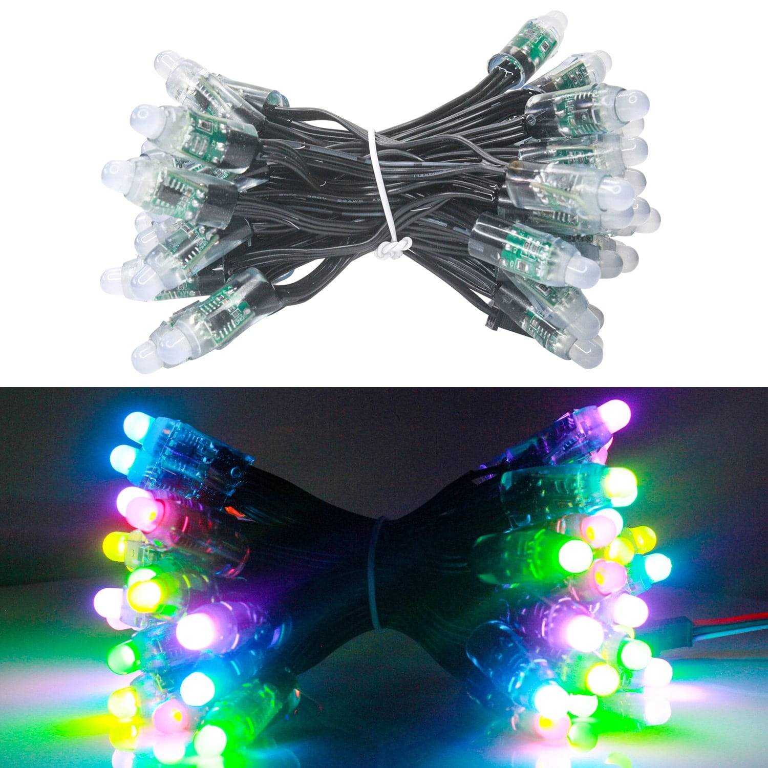 programmable color changing led christmas lights outdoor